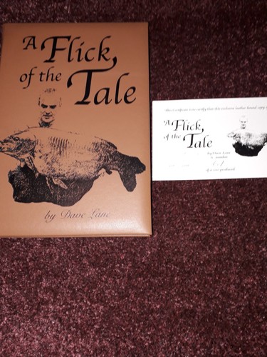 2 x Dave Lane carp fishing angling books Flick of Tale leather both signed - Picture 3 of 16