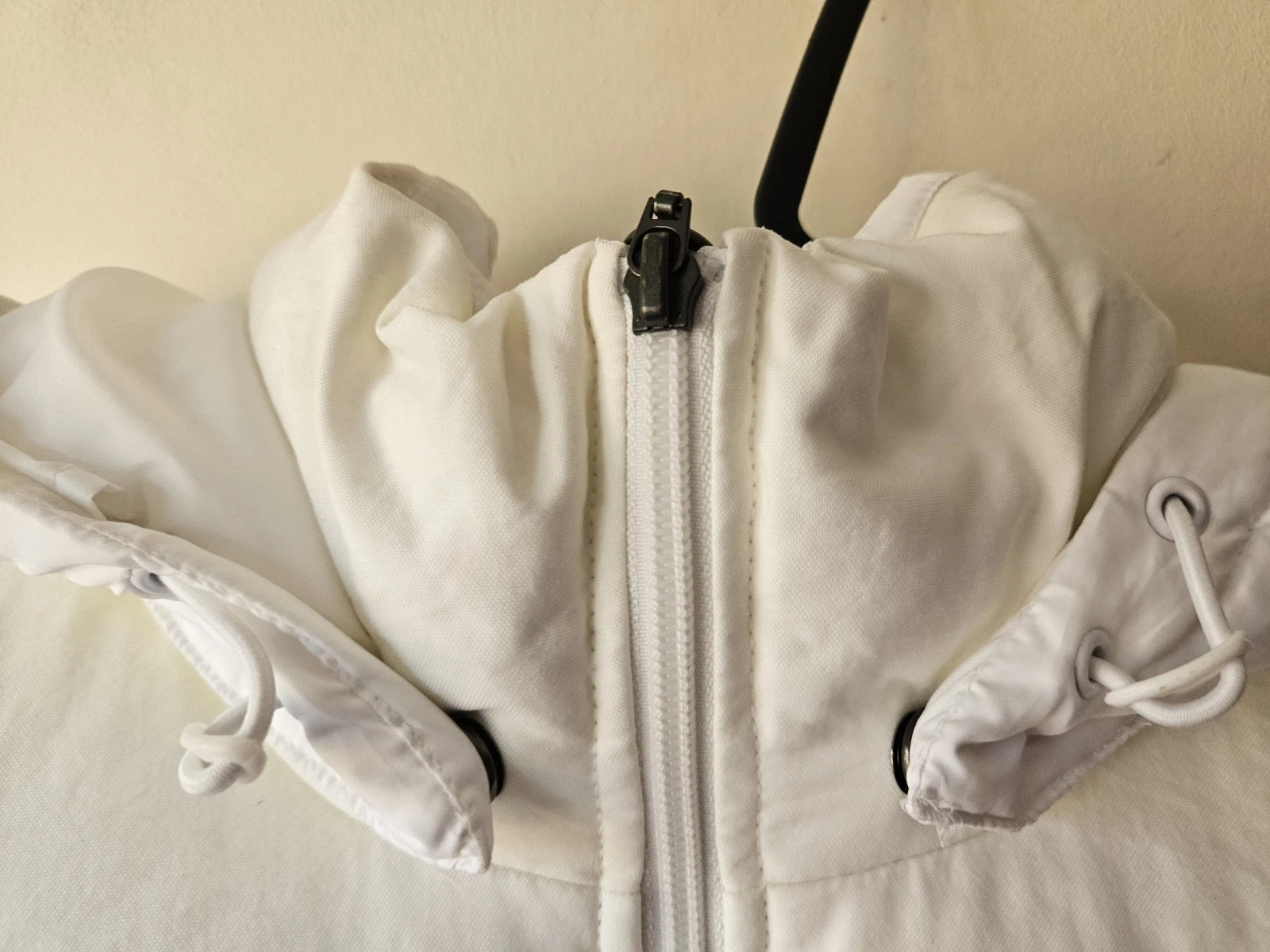 Vintage Nike Allure Down Puffer Vest Women’s XL White Cream Y2K Gilet Hooded - product detail image 8
