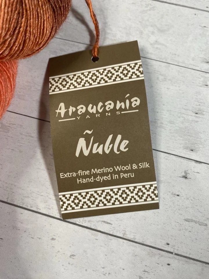 Araucania Yarn  Extrafine Merino Wool & Silk Nuble 09 Orange/Brown - Image 2 of 4