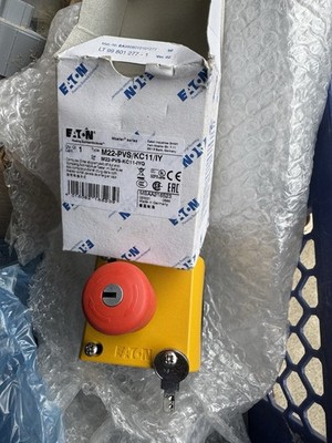 Eaton  M22-PVS/KC11/IY Pilzkopf-Drucktaster - Rot Mit Not Aus Und Schlüssel