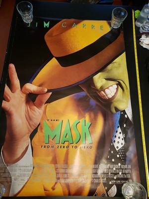 vintage-the-mask-movie-poster-1994-jim-carrey-double-sided-27x40-rolled