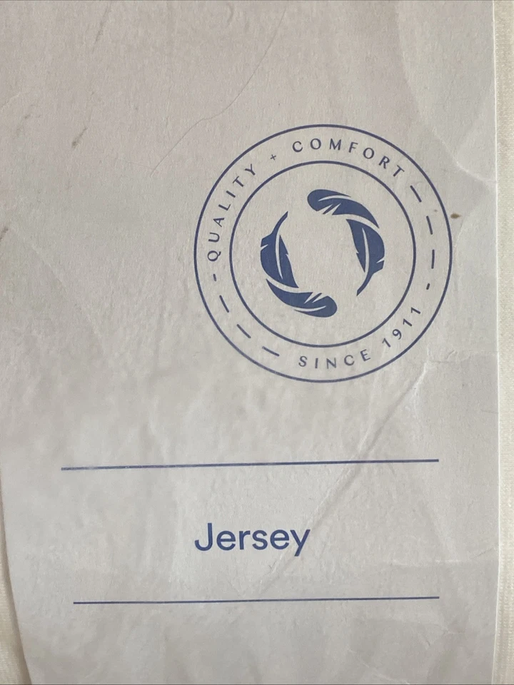 Juego de sábanas de punto de jersey de algodón The Company Store, blanco, doble 3 piezas, nuevo con etiquetas, $109 Foto 2 de 4