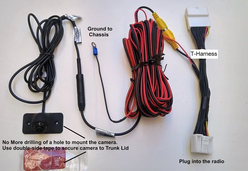 AAT Toyota Backup camera kit For Prius, Prius C 15-16 Corolla 14-16 - Image 3 of 4