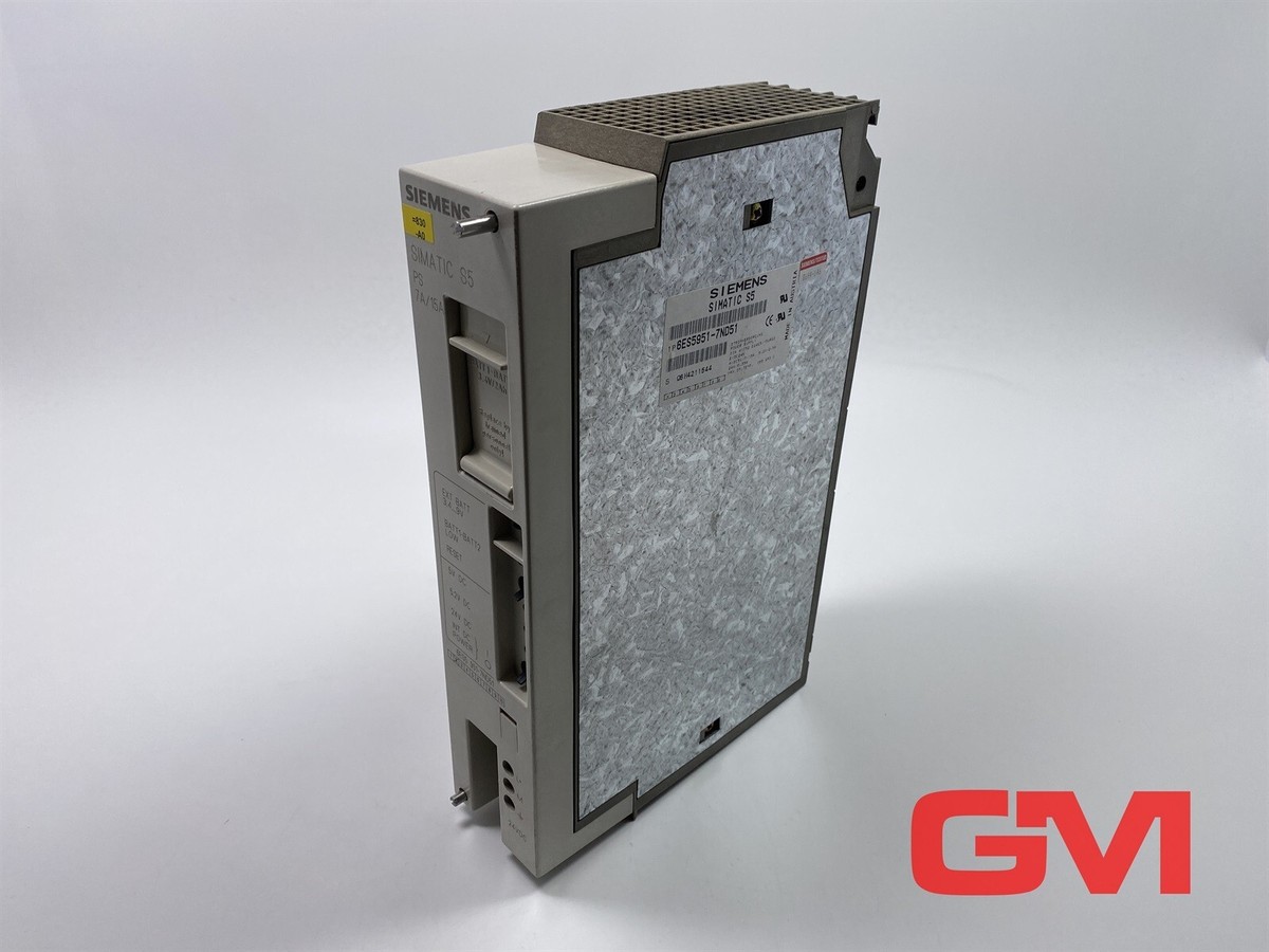 Siemens SIMATIC S5 6ES5 951-7ND51 6ES5951-7ND51 E: 02 PS 7A/15A -used Siemens SIMATIC S5 6ES5 951-7ND51 6ES5951-7ND51 E: 02 PS 7A/15A -used