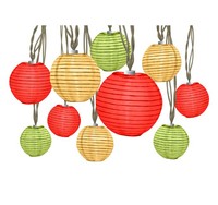 Durable Gemmy 8.5 Ft 10 Light A15 White Fabric Shade Plug-in Globe String Lights Durable Gemmy 8.5 Ft 10 Light A15 White Fabric Shade Plug-in Globe String Lights