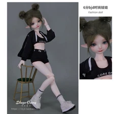 Lovely 1/6 BJD SD Ball Joint Dolls Resin Girl 13in Elf Ears Wendy Full Set Toys
