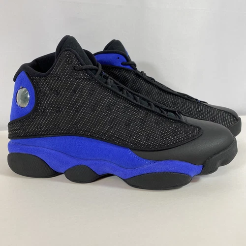 Nike Air Jordan 13 Retro Black Hyper Royal Mens Shoes Size 9.5