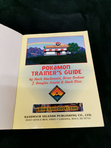Pokemon Trainer’s Guide Book GameBoy Red Blue Yellow 1999 Guide Sandwich Islands - Picture 6 of 7