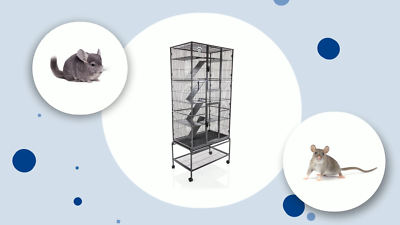 Rodent Cage by Cozy Pet 11mm bars for Rat, Ferret, Chinchilla or