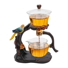 Glass Tea Set Automatic Drip Pot for Tea Coffee – Lazy Kungfu, Tea Table Decor