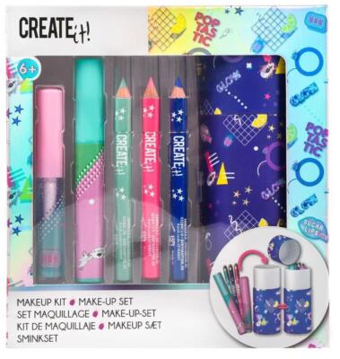 Create it! Schminkset mit Aufbewahrungsröhre Kinder Fun Activity Set
