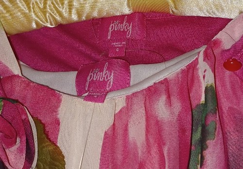 Mädchen Größe 4 rosa Blumen Float Kleid mit angenähter Jacke - Bild 6 von 10