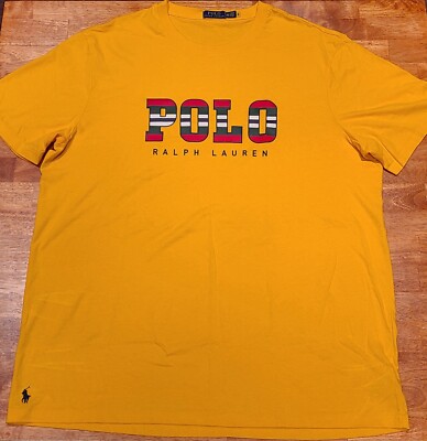 Polo Ralph Lauren T-Shirt Logo Short Sleeve Tee Men's Sz 2XLT