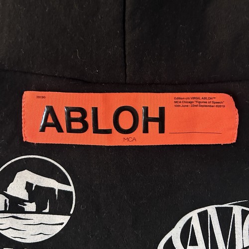 Felpa con cappuccio Off White Virgil Abloh Figure Of Speech da uomo taglia media nera - Foto 5 di 10