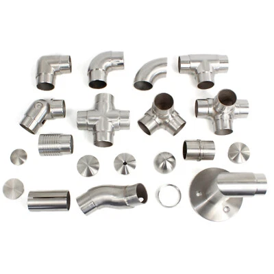 STAHL-SHOP24 Edelstahl Handlauf Wandhalter Treppengeländer Rohrbogen V2A - Bild 1 von 4