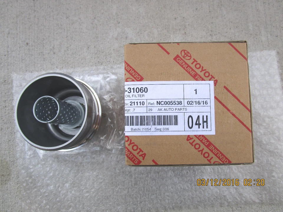 06 - 12 TOYOTA RAV4 LIMITED SPORT 3.5L 6Cyl OIL FILTER CAP ASSY BRAND NEW - Image 4 of 4