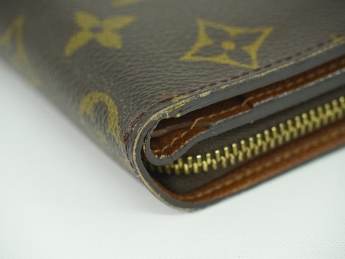 Cartera Louis Vuitton Compacta Cremallera M61667 Monograma Lona Marrón - Imagen 4 de 10