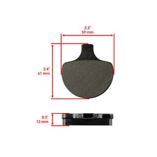 Semi-Metallic Brake Pads (Front & Rear) For Harley Davidson FLSTSB Cross Bones 2008-2011 – Caltric