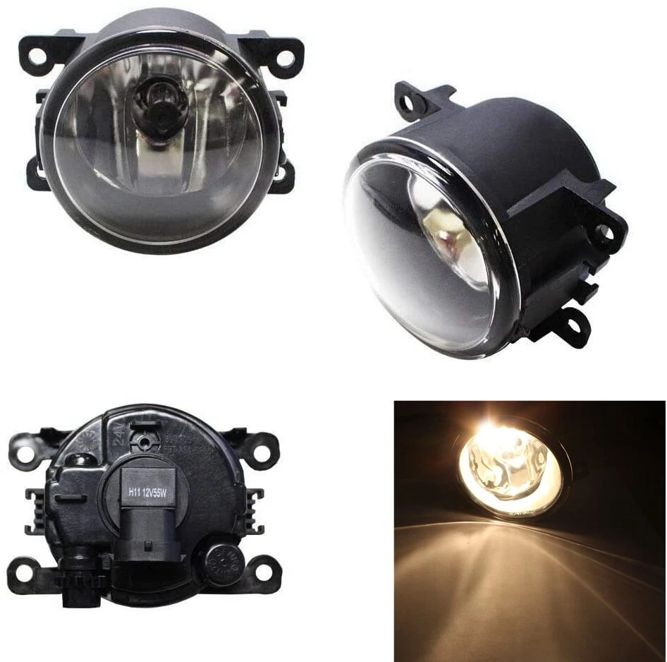 Nuevo par de luces antiniebla parachoques lente transparente derecha izquierda para Lincoln Navigator 2007-2015 Foto 3 de 4