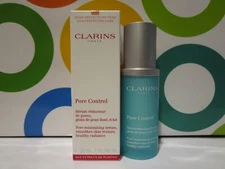 CLARINS ~ PORE CONTROL PORE MINIMIZING SERUM ~ 1 OZ BOXED