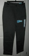 LEE Women  s Relaxed Fit All Day Straight Leg Pant Charcoal Heather 4M New w/Tags