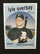 LYLE OVERBAY #337 2008 Topps Heritage Black Back Variation QTY Toronto Blue Jays