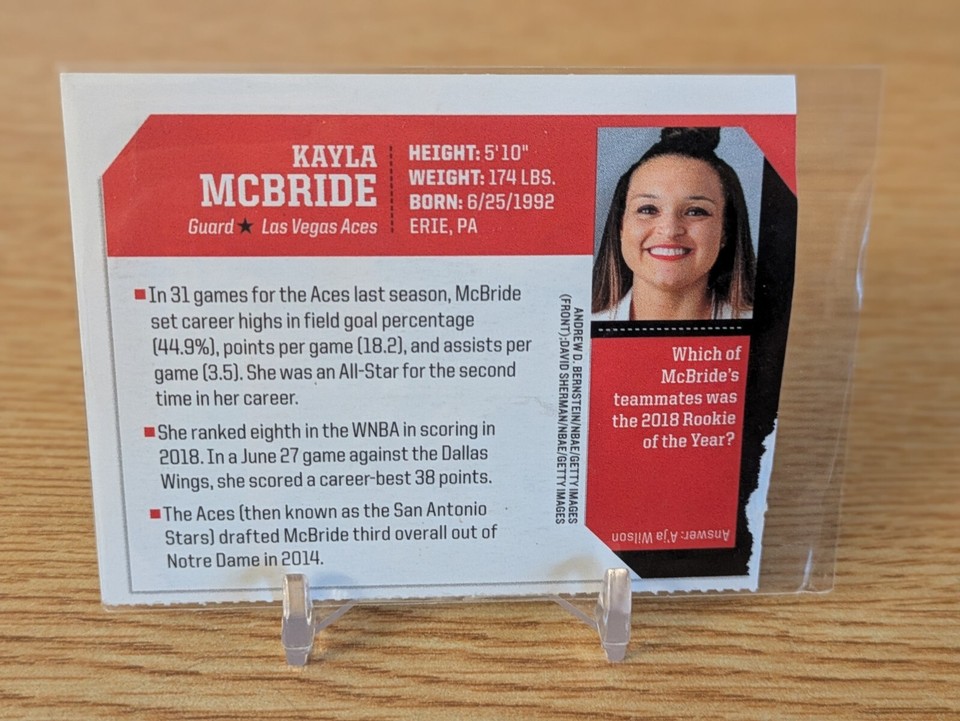 2019 Sports Illustrated for Kids Series 5 Kayla McBride 826 Very Good Condition eBay