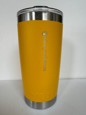 YETI ALPINE YELLOW Vineyard Vines 20oz Rambler Tumbler Cup Whale