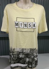 Minsk Belarus Yellow City Scape Tourist Large T-Shirt