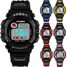 Waterproof Kids Digital Electronic Watch Sports LED Watches Children Boys Girls