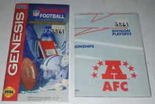Troy Aikman Football Genesis Booklet Instruction Manual ONLY with 1 Poster 2561