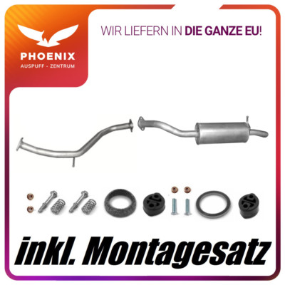 Toyota Auris I 1.4 1.6 (2006-2012) Mittelrohr + Endschalldämpfer Auspuffanlage
