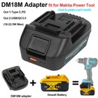 Battery Adapter for Dewalt 18V Battery DCB184 Converter To Makita 18V Power Tool