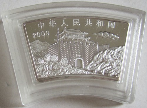 China 10 Yuan 2009 Lunar Ochse Fächer 1 Oz Silber - Bild 3 von 3