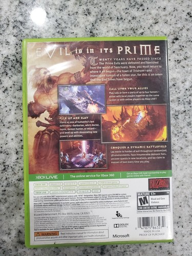 Diablo III 3 (Microsoft Xbox 360, 2013) clasificación envío rápido gratuito - Imagen 3 de 3