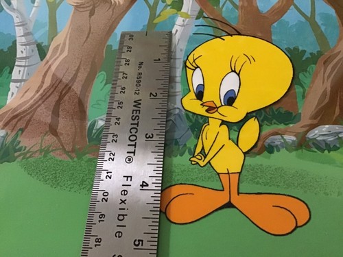 TWEETY ANIMATION PRODUCTION CEL & PAINTED BACKGROUND SCENE - CUTE & NICE! - Picture 5 of 5