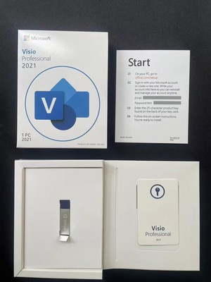 Microsoft Visio Professional 2021- USB Retail Package - Brand New Factory Sealed