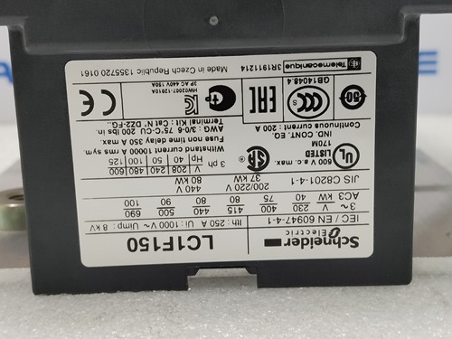 SCHNEIDER ELECTRIC LC1F150 SCHÜTZE OHNE SPULE #NEU - Bild 6 von 9