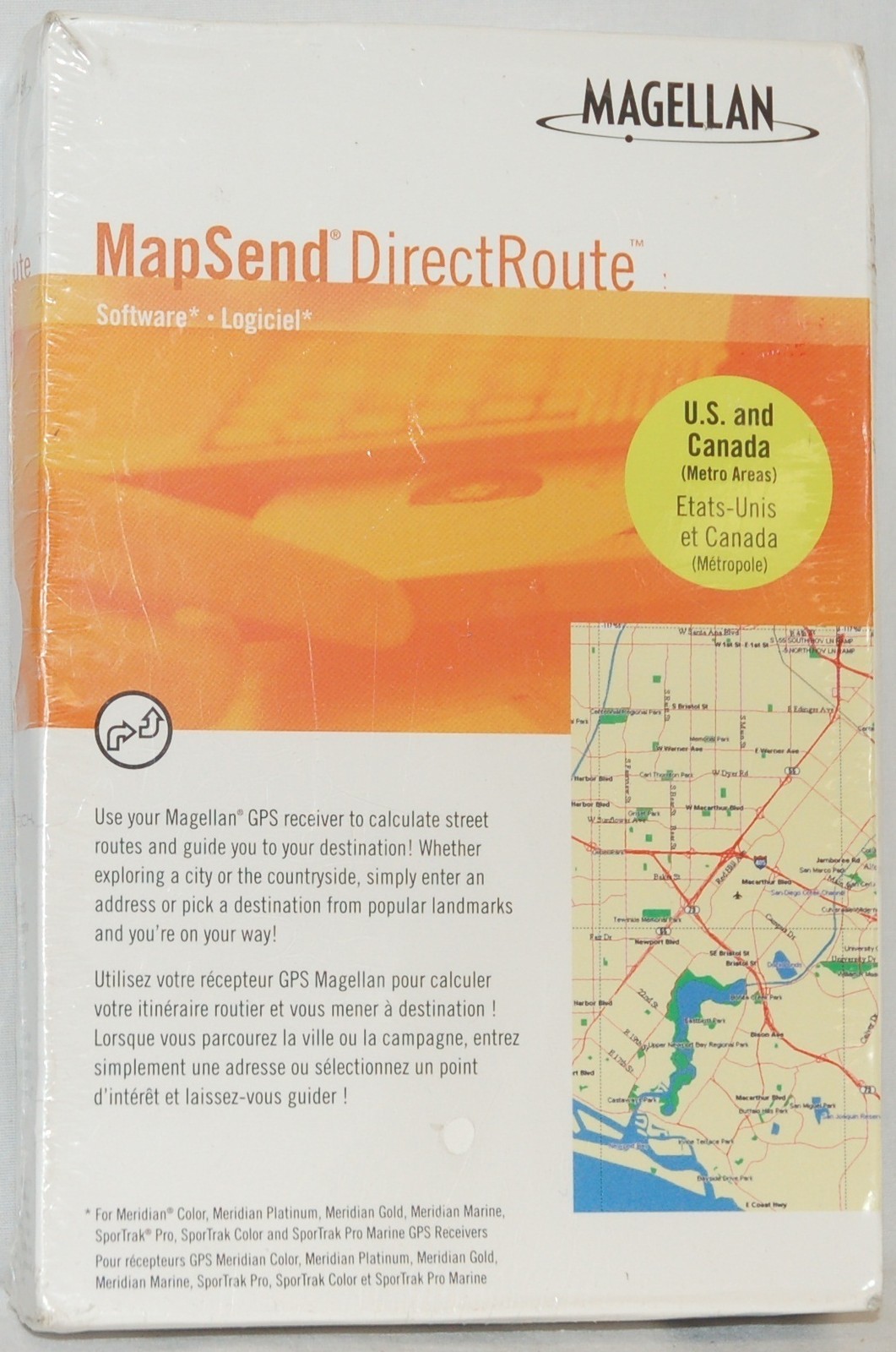 Usa/ca Maps Cd Meridian Marine Sportrak Pro