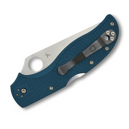 Spyderco Stretch 2 K390 Straight Spine Plain Blade Blue FRN Handles C90FP2K390 - Picture 2 of 3