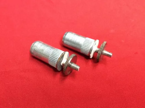VINTAGE 1980 GIBSON SONEX GUITAR BRIDGE BODY MOUNTS w ADJUSTING WHEELS 1981 