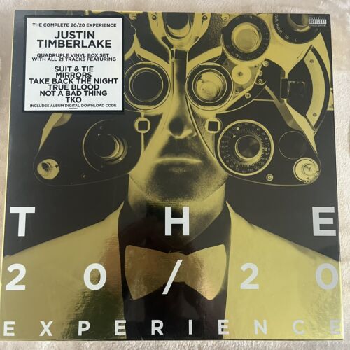 JUSTIN TIMBERLAKE "THE COMPLETE 20/20 EXPERIENCE" 4LP VINYL BOX SET NEW / NEUF - Afbeelding 1 van 1