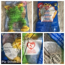 NIP 1993 Ty Teenie Beanie Baby Babies  3 Smoochy The Frog Rare Original