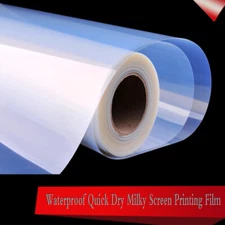44"x100'/Roll Waterproof Instant-Dry Inkjet Screen Printing Transparency Film 