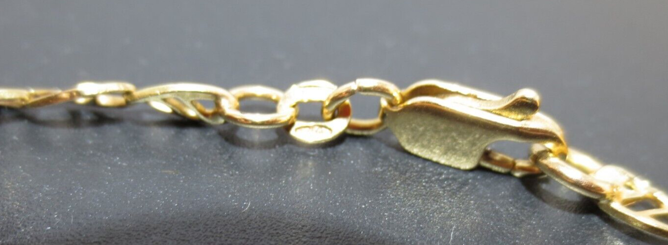 .750 18K YG GUCCI LINK CHAIN 17" LONG 3.90 MM WIDE  9.35 grams (AI-1909) image 8