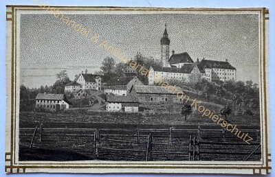 orig. CDV photo lithograph around 1860 Andechs Starnberg