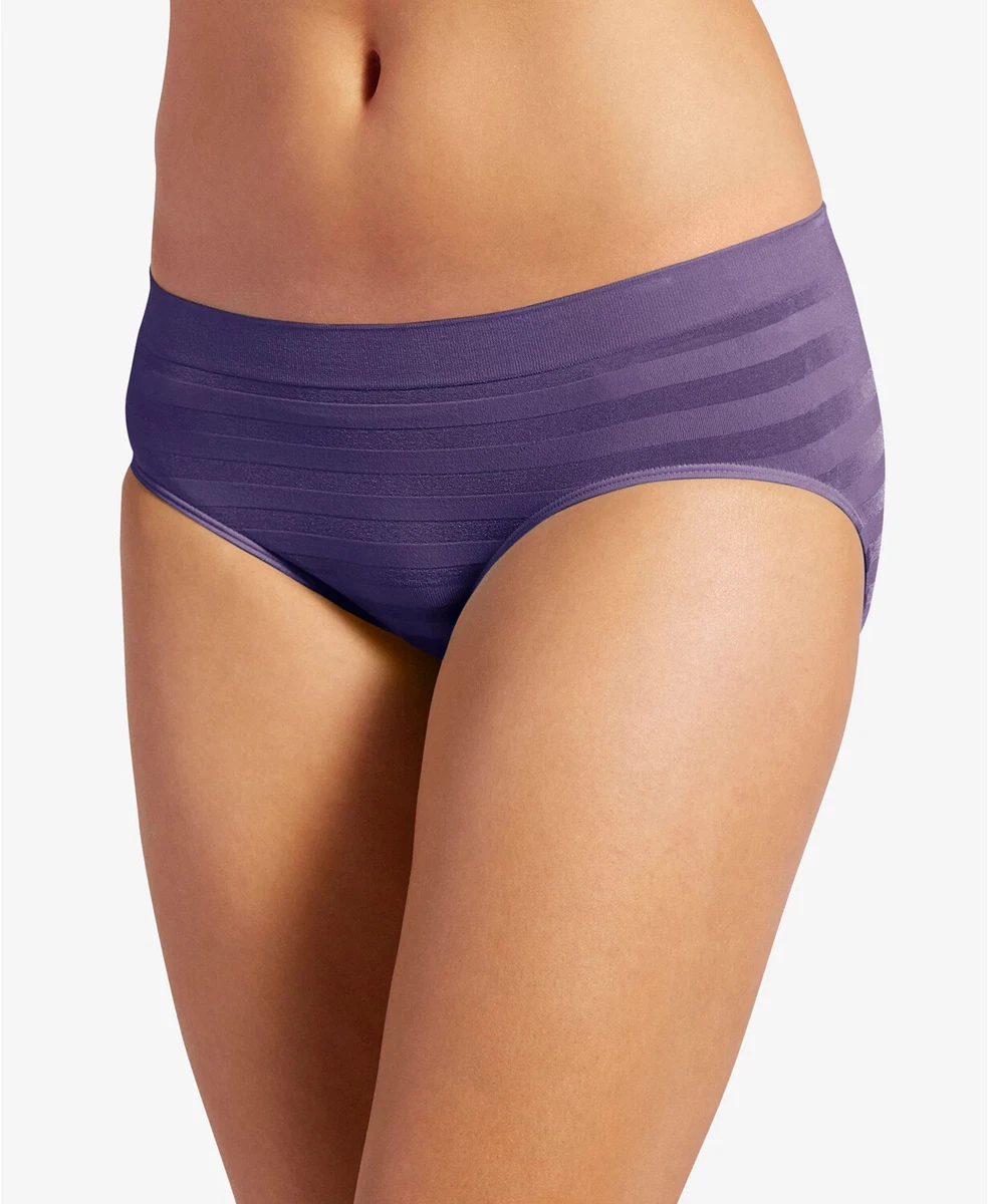 Jockey Women's Matte and Shine Hipster Underwear 1307 Plum Pudding 5, 9