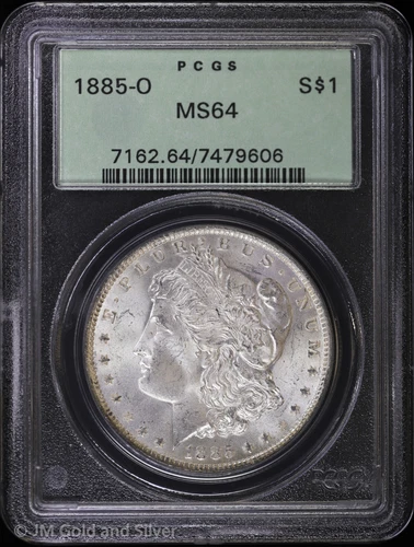 1885-O $1 Morgan Silver Dollar PCGS MS 64 | OGH Uncirculated UNC BU