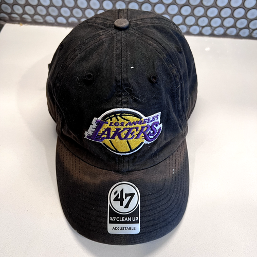 Los Angeles Lakers Hat Cap Strap Back Black Purple Basketball '47 Dad Hat - Picture 4 of 10