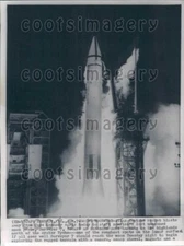Wire Photo Atlas Centaur Rocket Launch Cape Kennedy